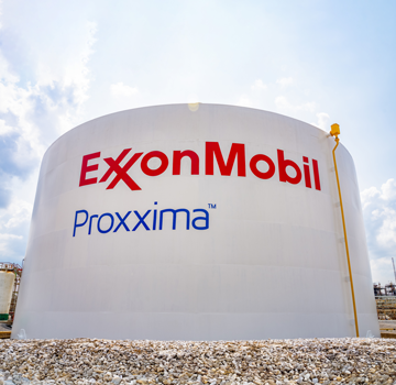 Tank at Baton Rouge Refinery coated in Proxxima system-enabled coating